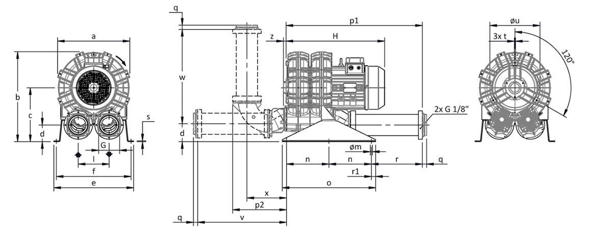 Габаритные размеры (чертеж) FPZ SCL K07 TS 9.2