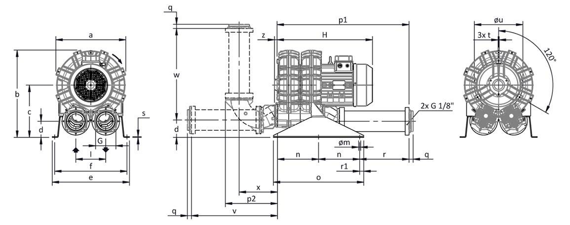 Габаритные размеры (чертеж) FPZ SCL K10 TS 11.0